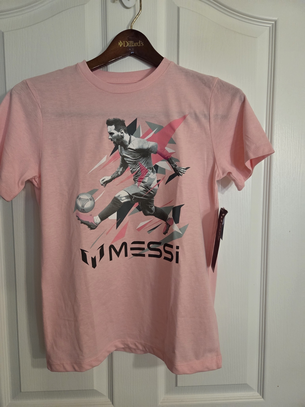 Messi Kids' Pink Short Sleeve Soccer Graphic Tee